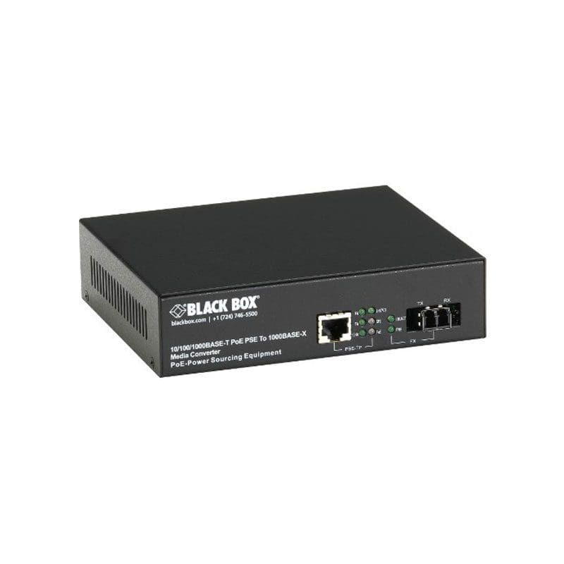 LPS500A-MM-SC Black Series fiber media converter at discount