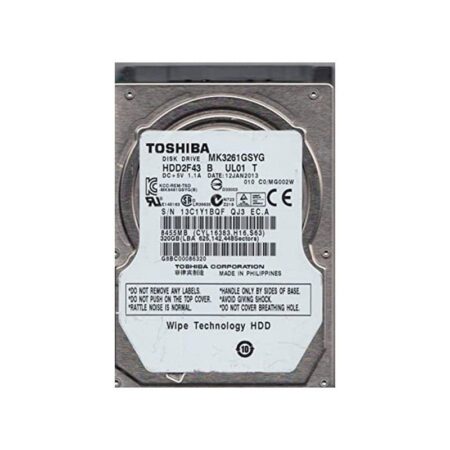 Refurbished MK3261GSYG Toshiba 320GB 7200RPM SATA 3Gbps