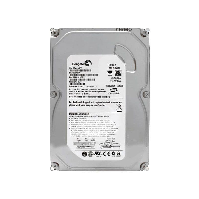 Refurbished ST3160815SV Seagate SV35.2 160GB SATA Hard Drive