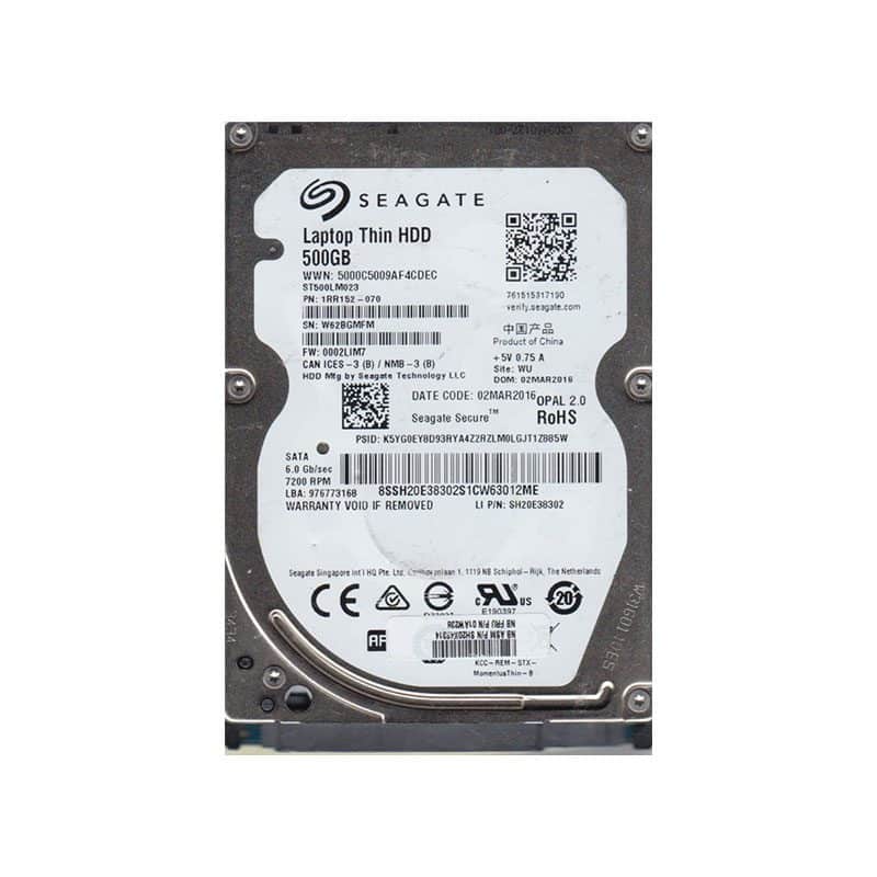 ST500LM023 Seagate Laptop Thin 500GB 7200RPM SATA Hard Drive