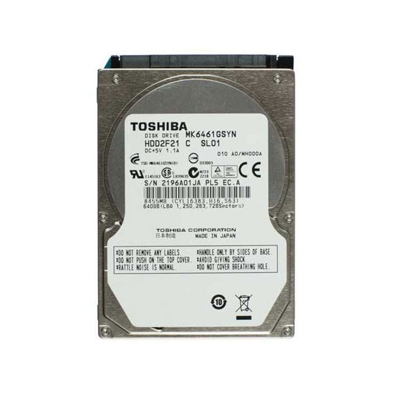 Refurbished MK6461GSYN Toshiba 640GB 7200RPM SATA 3Gbps