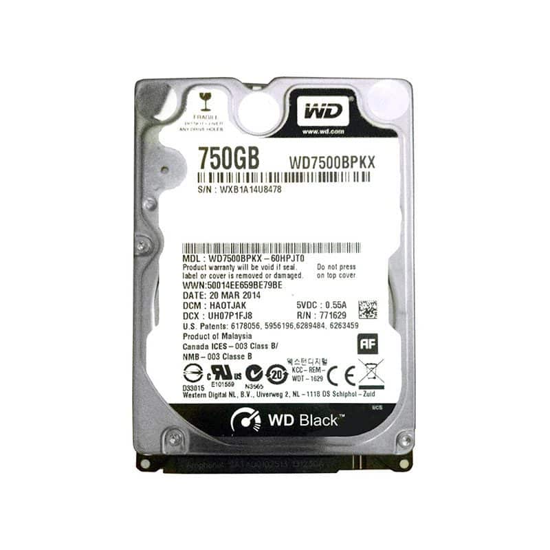 WD7500BPKX Western Digital Black 750GB 7200RPM SATA Hard Drive