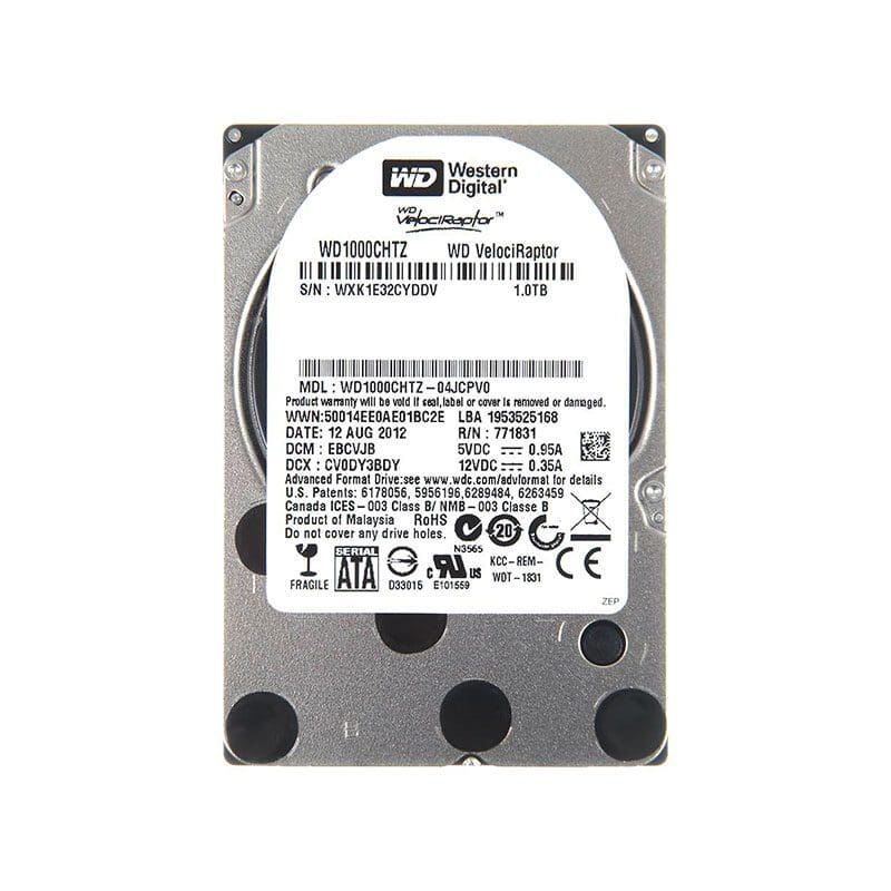 WD1000CHTZ-04JCPV0 Western Digital VelociRaptor 1TB Hard Drive