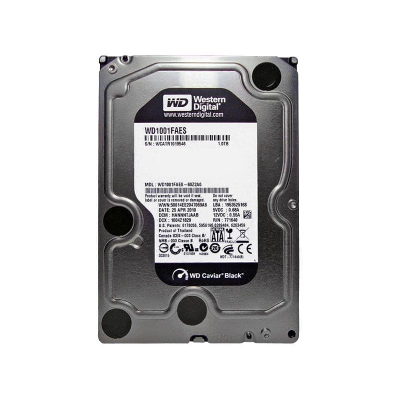 WD1001FAES Western Digital Caviar Black 1TB SATA Hard Drive