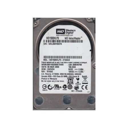 WD1500HLFS-01G6U0 Western Digital VelociRaptor 150GB Hard Drive