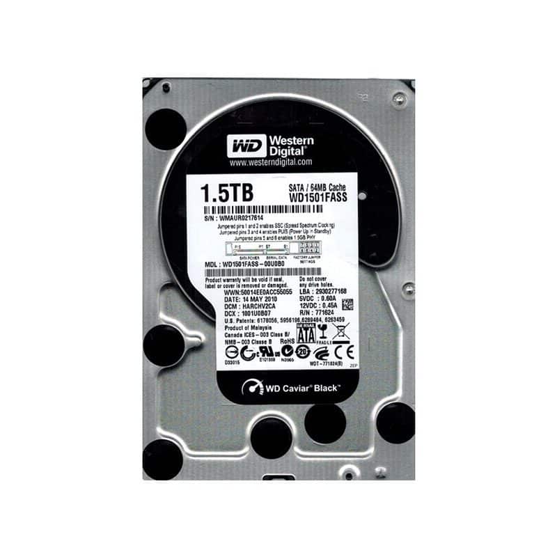 WD1501FASS Western Digital Caviar Black 1.5TB SATA Hard Drive