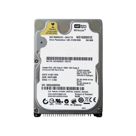 WD1600BEVE Western Digital Scorpio 160GB 5400RPM Hard Drive