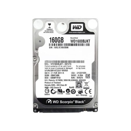 WD1600BJKT Western Digital Scorpio Black 160GB SATA Hard Drive