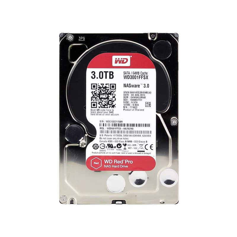 WD3001FFSX Western Digital Red Pro 3TB 7200RPM SATA Hard Drive
