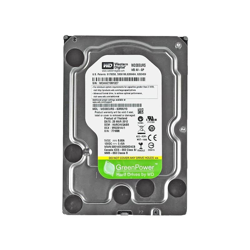WD30EURS Western Digital AV-GP 3TB 5400RPM SATA Hard Drive