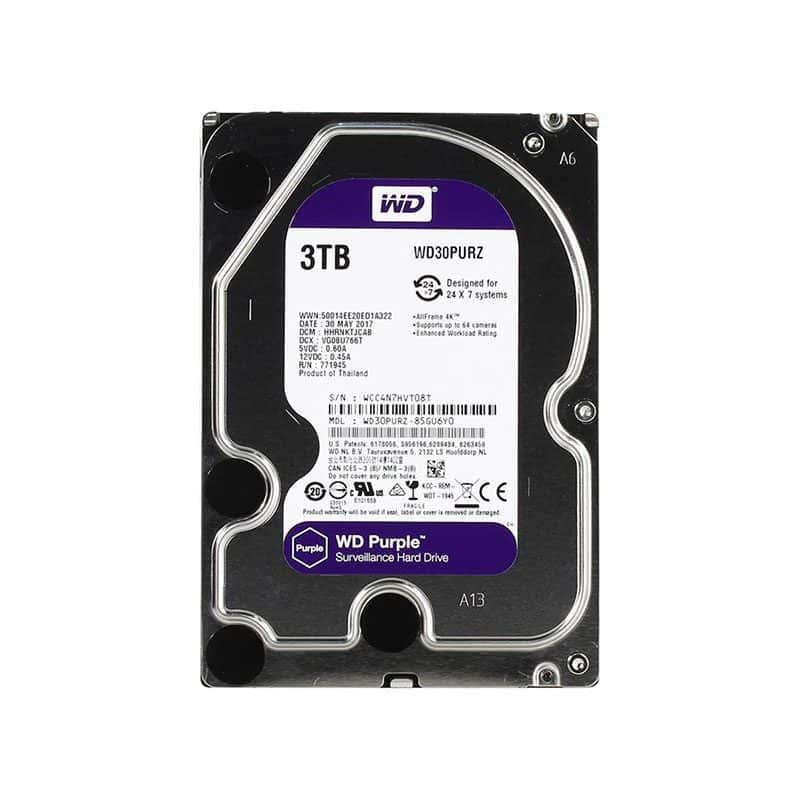 WD30PURZ-85GU6Y0 Western Digital Purple Surveillance 3TB Hard Drive