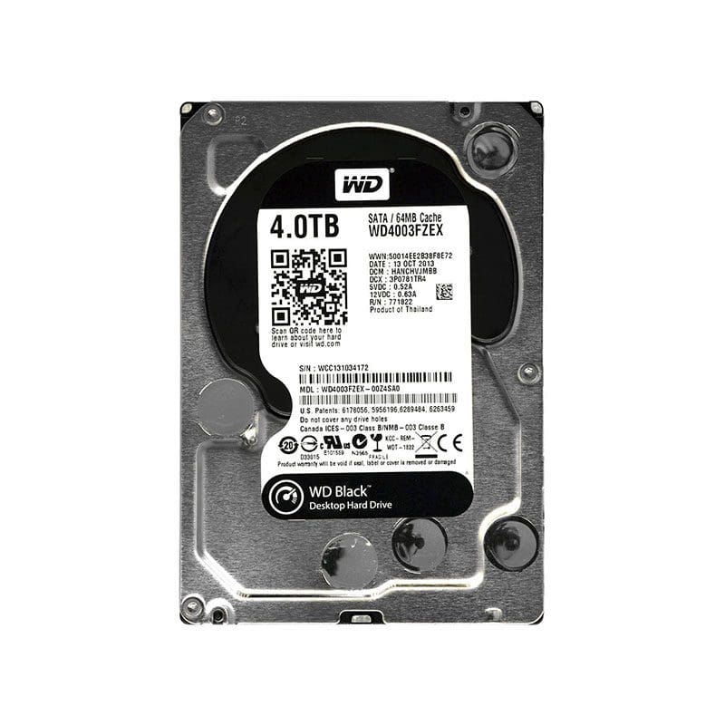 WD4003FZEX-00Z4SA0 Western Digital Black 4TB SATA Hard Drive