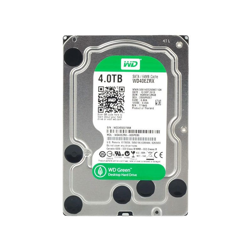 WD40EZRX-00SPEB0 Western Digital Green 4TB SATA Hard Drive