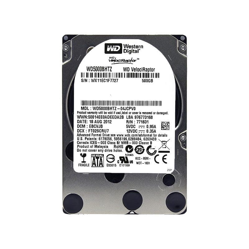 WD5000BHTZ Western Digital VelociRaptor 500GB SATA Hard Drive