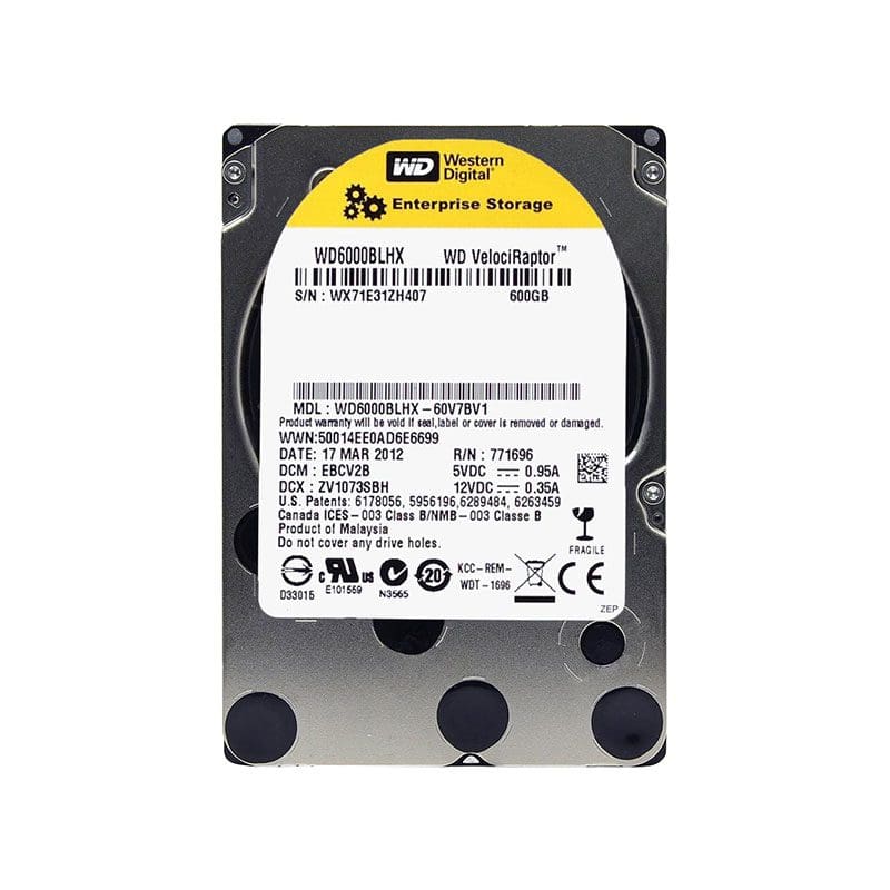 WD6000BLHX Western Digital VelociRaptor 600GB SATA Hard Drive
