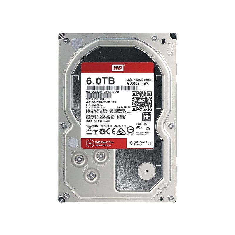 WD6002FFWX Western Digital Red Pro 6TB 7200RPM SATA Hard Drive