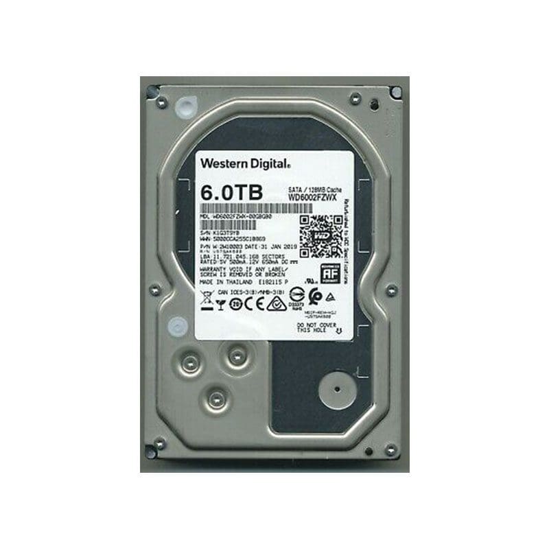 WD6002FZWX-00GBGB0 Western Digital Black 6TB 7200RPM Hard Drive