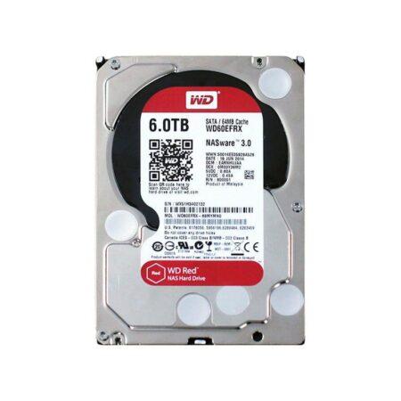 WD60EFRX Western Digital Red 6TB 5400RPM SATA 6Gbps Hard Drive