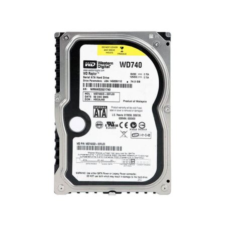 WD740GD Western Digital Raptor 74GB 10000RPM SATA Hard Drive