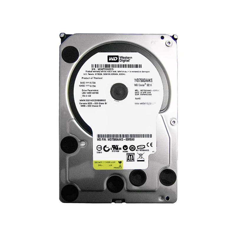 WD7500AAKS Western Digital Caviar Blue 750GB SATA Hard Drive