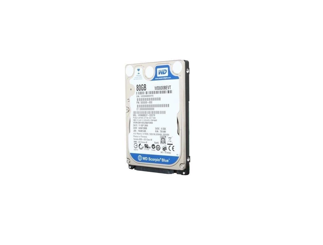 WD800BEVT WESTERN DIGITAL SCORPIO BLUE 80GB SATA-II HDD