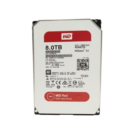 WD80EFZX Western Digital Red 8TB 5400RPM SATA 6Gbps Hard Drive