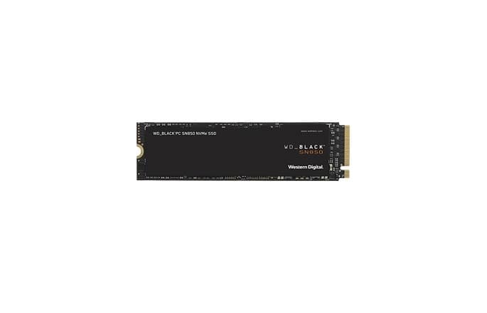 WDS500G1X0E WD Black SN850 NVMe SSD drive 500GB PCI Express