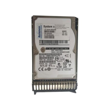 00WG691 Lenovo 600GB 10000RPM SAS 2.5-inch Internal Hard Drive