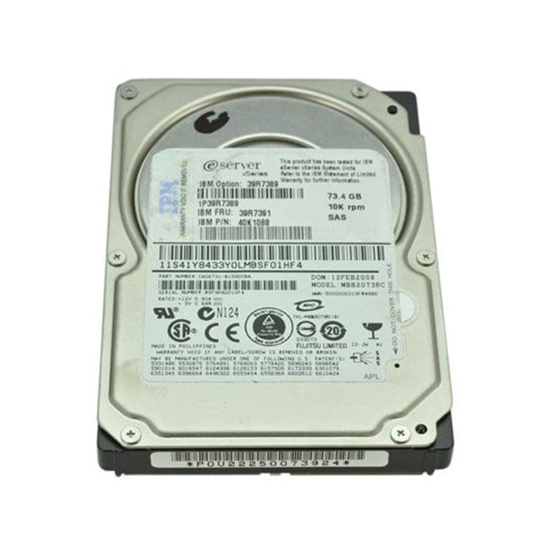 39R7389 IBM 10000RPM SAS 8MB Cache 2.5-inch Internal Hard Drive