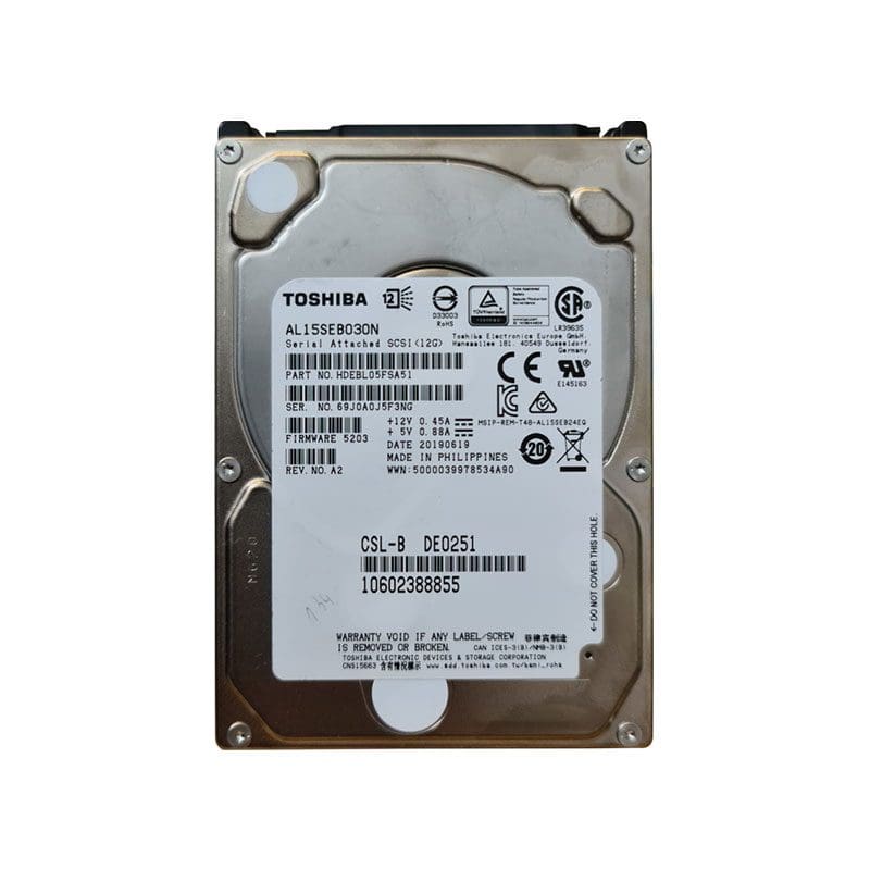 AL15SEB030N Toshiba Enterprise Performance 300GB SAS Hard Drive