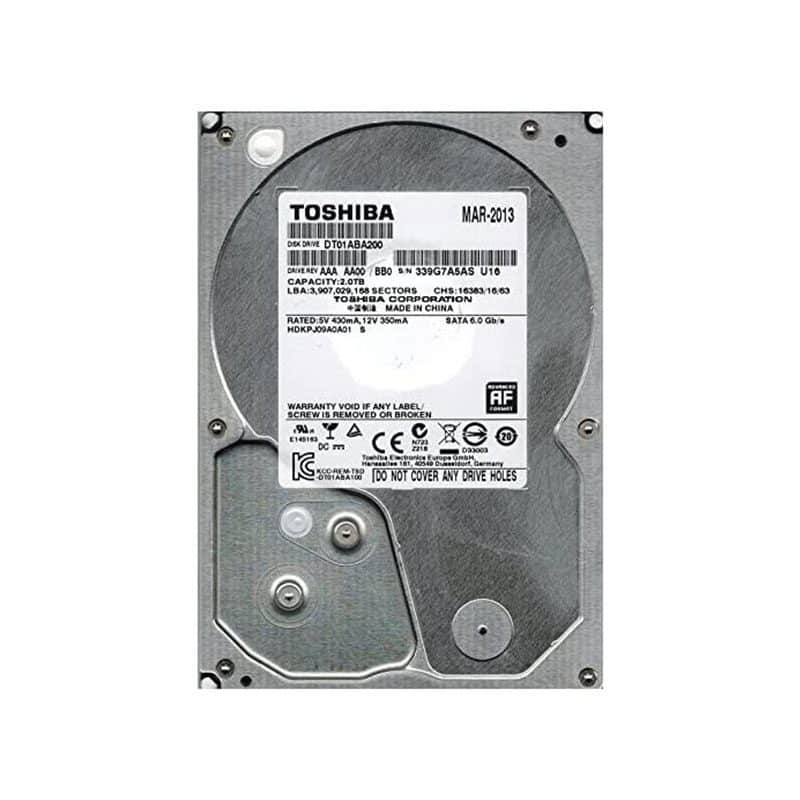 DT01ABA200 Toshiba Desktop 2TB SATA 6Gbps 32MB Cache Hard Drive
