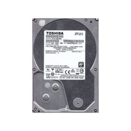 DT01ABA300 Toshiba Desktop 3TB 5940RPM SATA 6Gbps Hard Drive