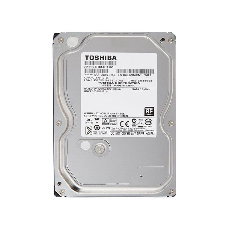DT01ACA100 Toshiba Desktop 1TB 7200RPM SATA 6Gbps Hard Drive
