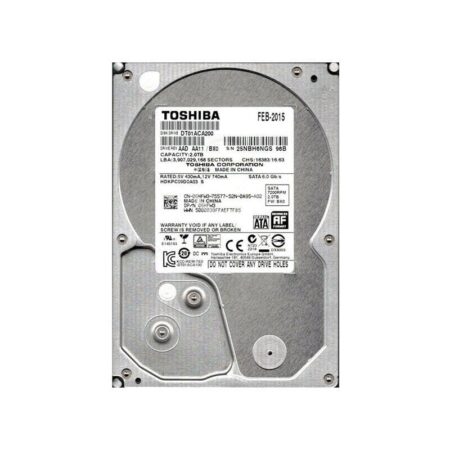 DT01ACA200 Toshiba Desktop 2TB 7200RPM SATA 6Gbps Hard Drive