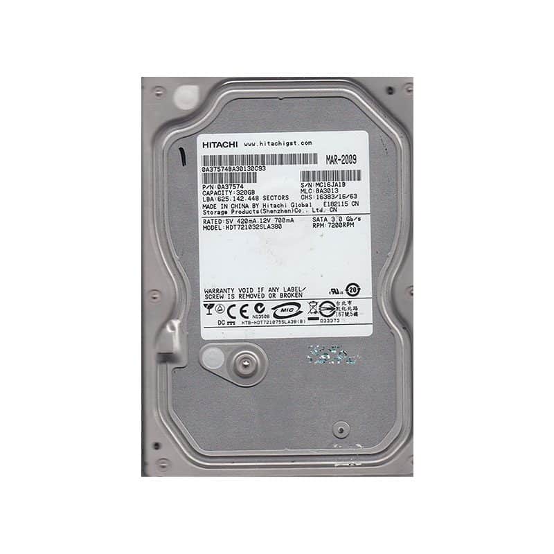 HDT721032SLA380 Hitachi Deskstar 7K1000.B 320GB SATA Hard Drive
