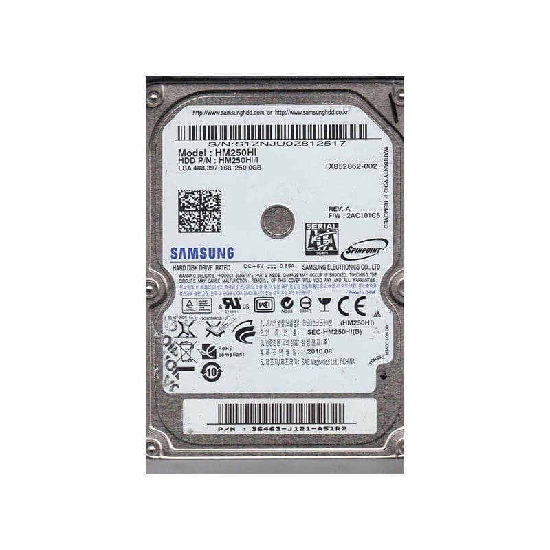 HM250HI Samsung Spinpoint M7 250GB 5400RPM SATA Hard Drive