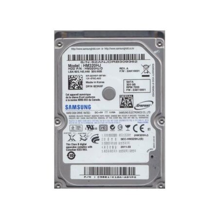 HM320HJ Samsung Spin point MP4 320GB 7200RPM SATA Hard Drive