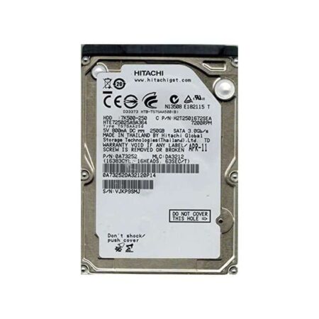 HTE725025A9A364 Hitachi Travelstar 7K500 250GB SATA Hard Drive
