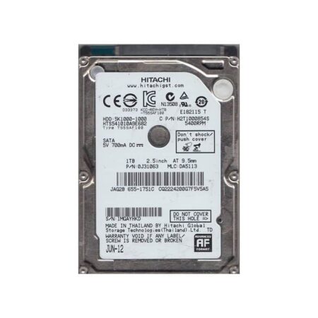 HTS541010A9E682 Hitachi Travel star 5K1000 1TB SATA Hard Drive