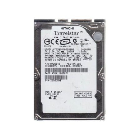 HTS541010G9SA00 Hitachi Travelstar 5K100 100GB SATA Hard Drive