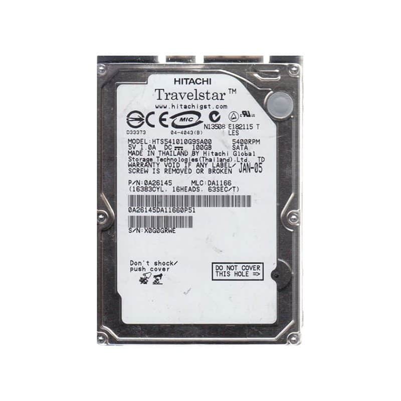 HTS541010G9SA00 Hitachi Travelstar 5K100 100GB SATA Hard Drive
