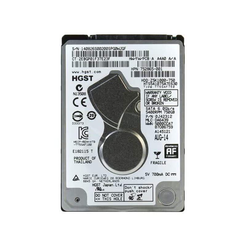 HTS541075A7E630 HGST Travelstar Z5K1000 750GB SATA Hard Drive