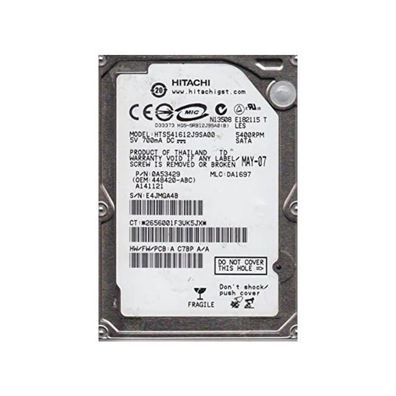 HTS541612J9SA00 Hitachi Travelstar 5K160 120GB SATA Hard Drive