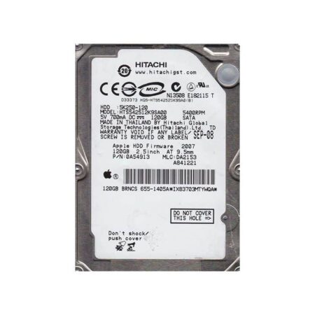 HTS542512K9SA00 Hitachi Travelstar 5K250 120GB SATA Hard Drive