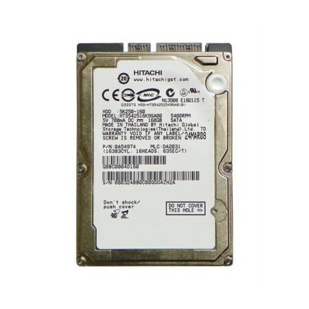 HTS542516K9SA00 Hitachi Travelstar 5K250 160GB SATA Hard Drive