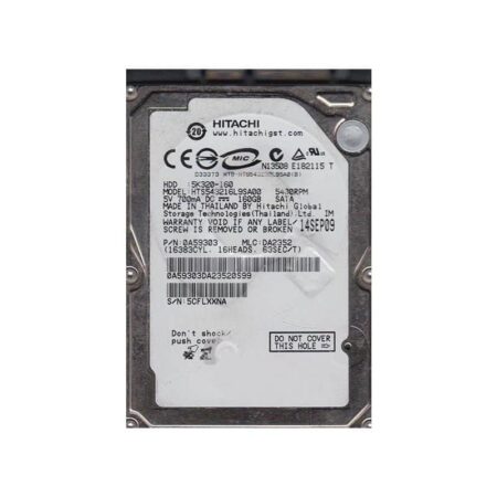 HTS543216L9SA00 Hitachi Travelstar 5K320 160GB SATA Hard Drive