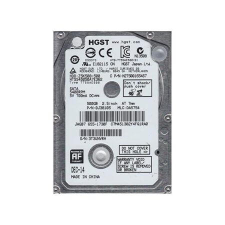 HTS545050A7E362 HGST Travelstar Z5K500 500GB SATA Hard Drive