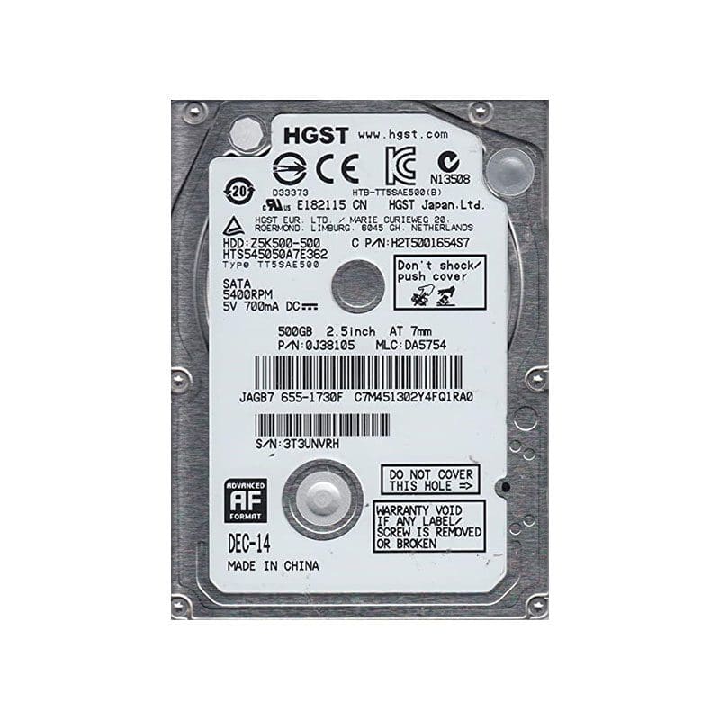 HTS545050A7E362 HGST Travelstar Z5K500 500GB SATA Hard Drive