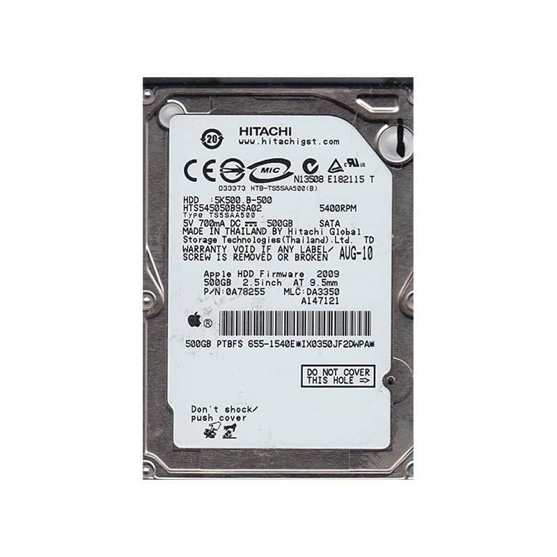 HTS545050B9SA02 Hitachi Travelstar 5K500.B 500GB SATA Hard Drive