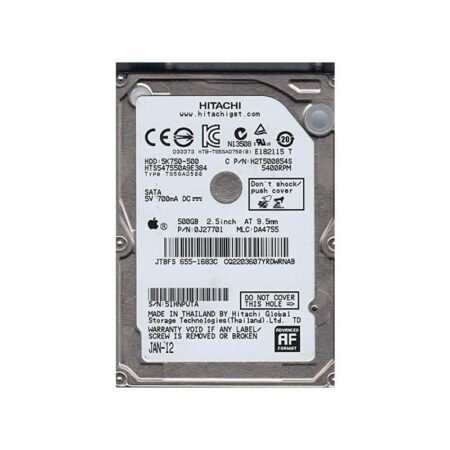 HTS547550A9E384 Hitachi Travelstar 5K750 500GB SATA Hard Drive